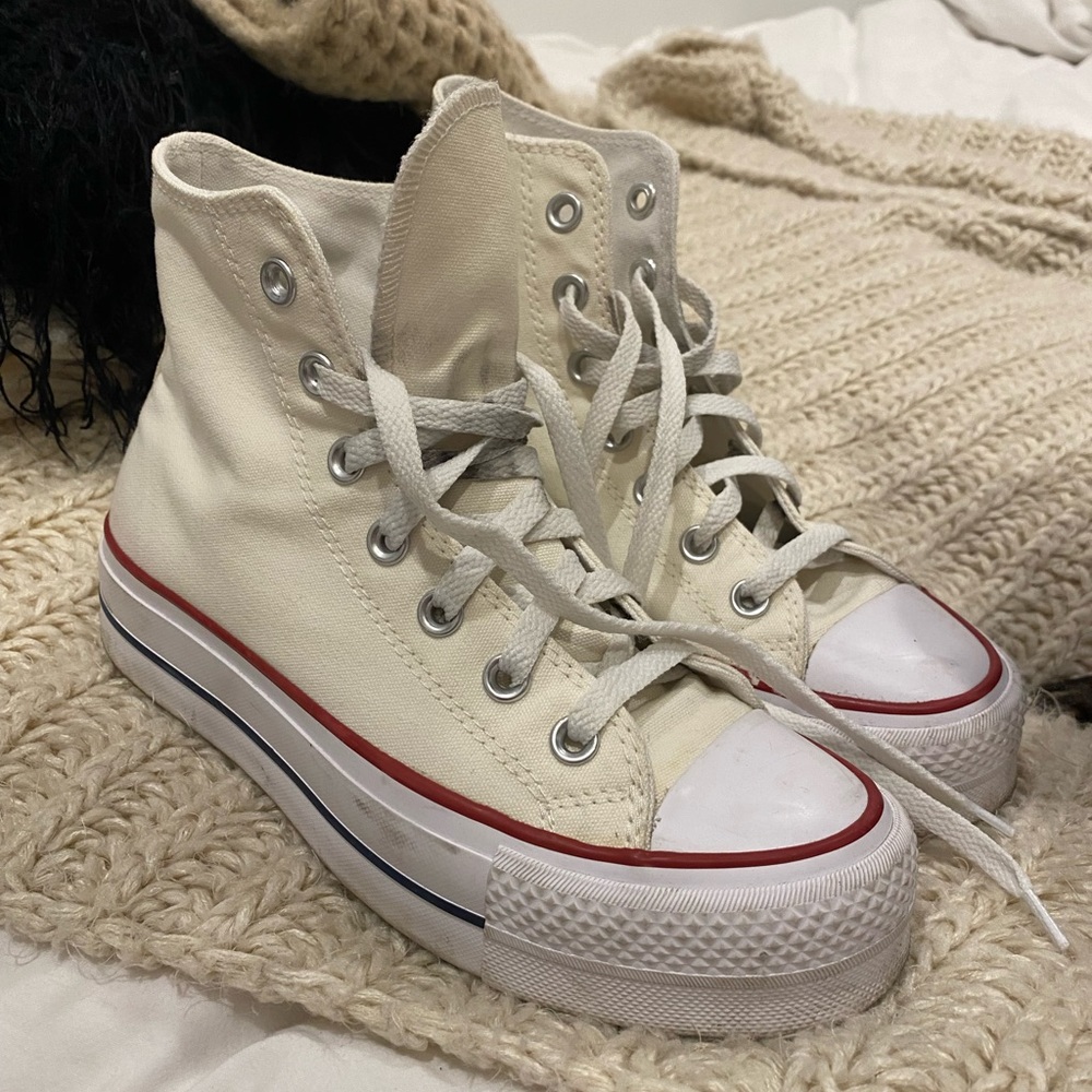Off white platform converse